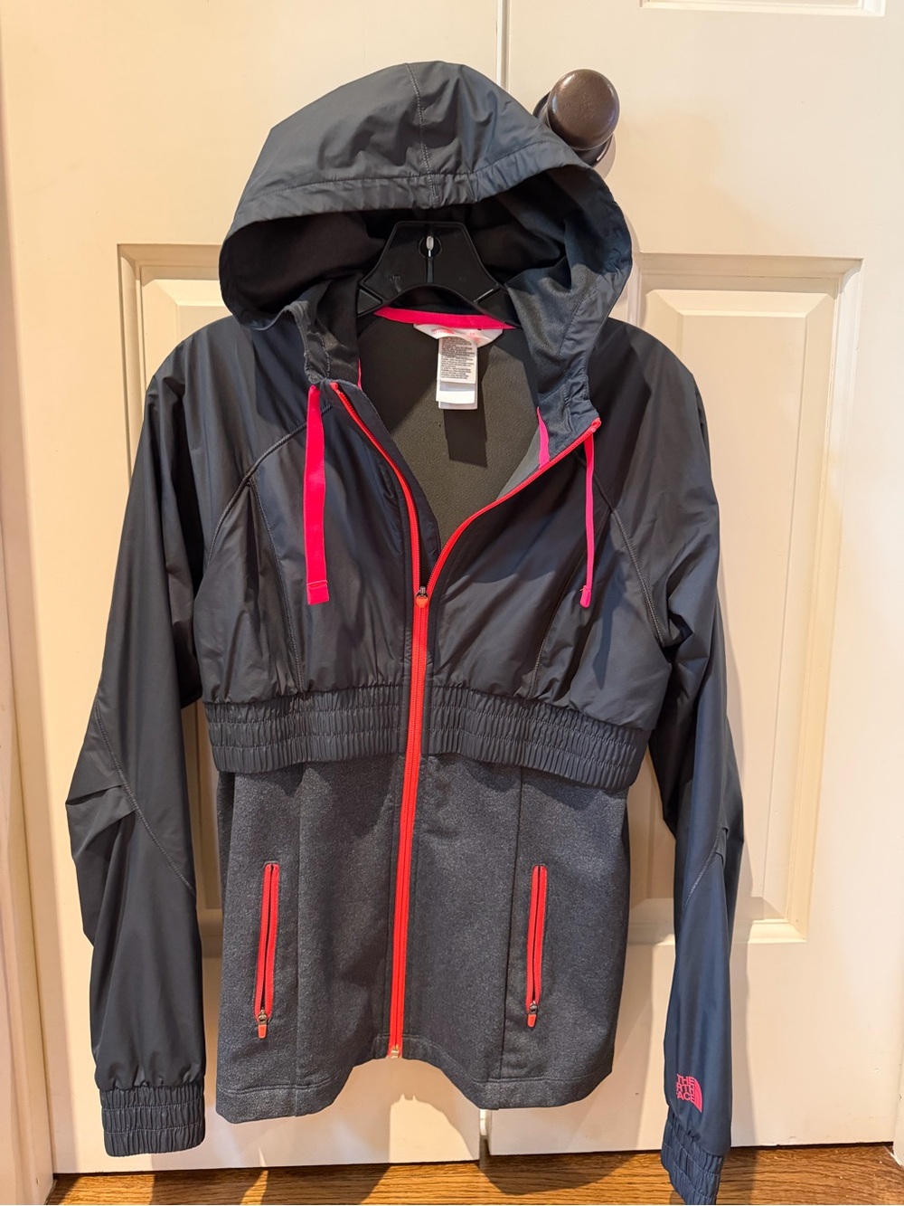The North Face Women's Black Jacket with Pink Accents